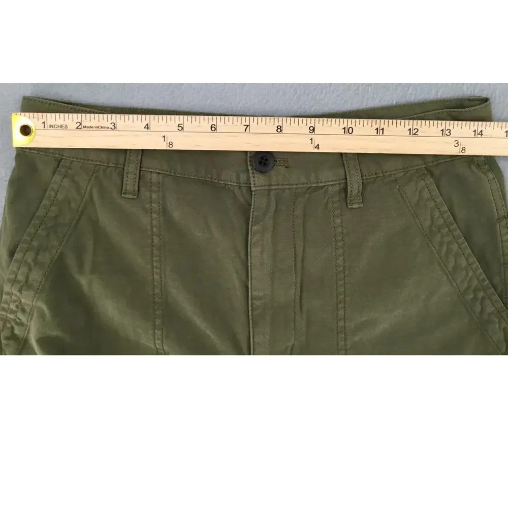 Madewell Olive Wide Leg Cargo Utility Pants Size 27